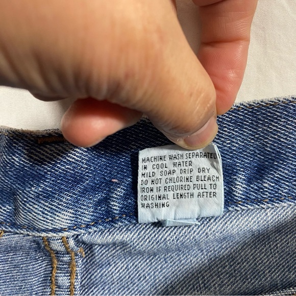 Bill Blass Jeans Woman’s 10 High Rise Vintage Tapered leg Blue Denim Jeans Zip - Picture 9 of 11